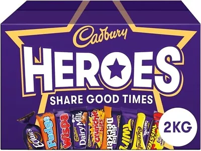 Cadbury Heroes Chocolate Bulk Sharing Box 2 Kg Free/Fast Dispatch (UK). • £26