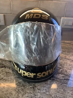 Vintage MDS Compodoro-Padova Full Face Motorcycle Helmet Size 7 1/2 Made Italy • $34.99