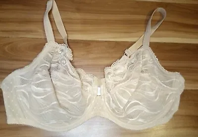 Wacoal Lace Bra Size 40 DD Underwire Womens Nude 855115 • $19.99