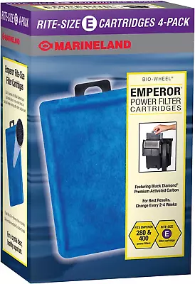MarineLand Emperor Bio-Wheel Replacement Power Filter Cartridges Size E 4 Pack • $21.69