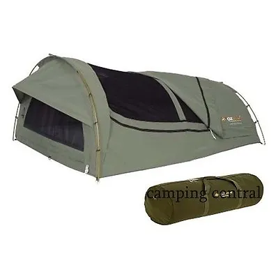 Oztrail Mitchell Double Swag Rip Stop Canvas Swag + Carry Bag • $199.95