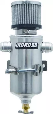 Moroso 85469 Aluminum Breather Tank 11.5in X 3.125in Dual 12AN Inlets Bolt-On • $134.99