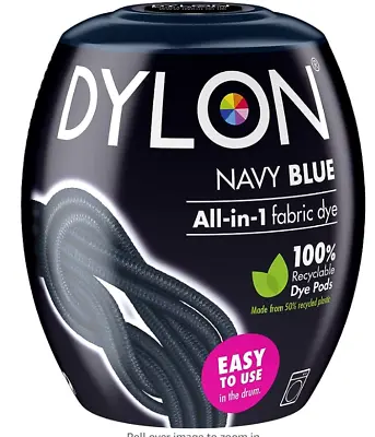 Dylon Machine Dye Pod Powder Fabric Wash For Color Clothes 350G Navy Blue • £7.30