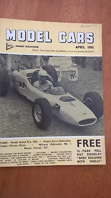 Scalextric Model Cars Magazine April 1965 The Golden Age Of Slot Racing !! • £5