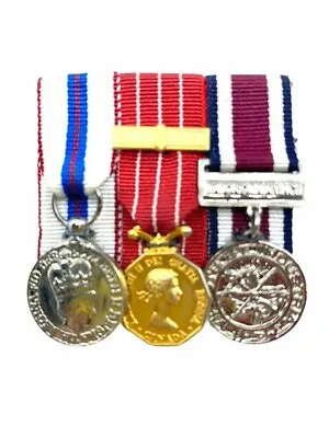 Canadian Forces Miniature Medal Group X 3 CD And Bar Silver Jubilee Commissioner • £43.43