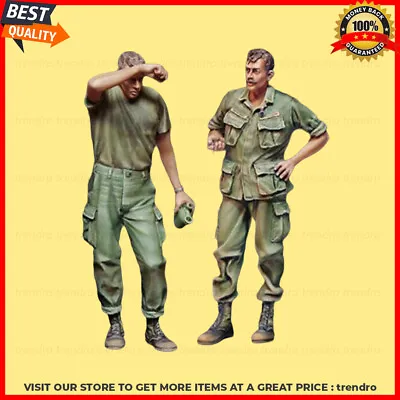 1/35 Resin Vietnam War US Infantry Officer Take Five Unpainted Unassembled BL268 • £17.96