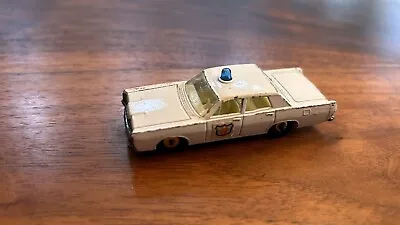 1960's Matchbox Lesney Diecast Series No. 55 Or 73 White Mercury Police Cruiser • $12