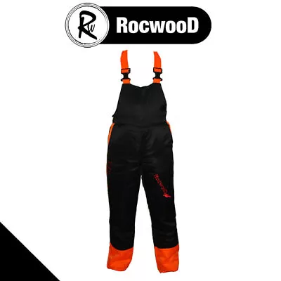 Chainsaw Bib And Brace Trousers RocwooD Forestry Safety Size L Large • £69.99