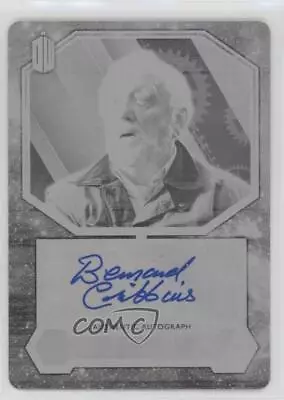 2015 Doctor Who Printing Plate Black 1/1 Bernard Cribbins Wilfred Mott Auto 1j8 • $470