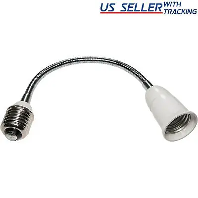 12-Inch Light Bulb Extension Flexible Gooseneck Standard Medium Base E26 LED CFL • $6.59