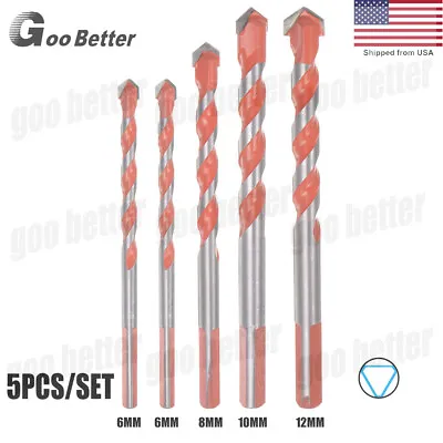 5PCS Professional Drill Bit Set For Masonry Drill Bit & Concrete Drill Bit Set • $6.47