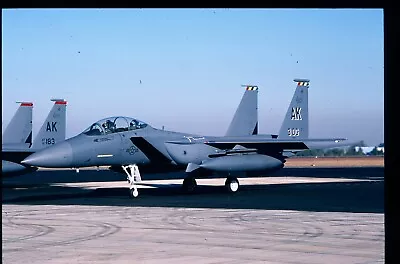 207-20 ORIGINAL K64 AIRCRAFT SLIDE: USAF McDD F-15E Eagle 89-0506/AK 3OG • $5