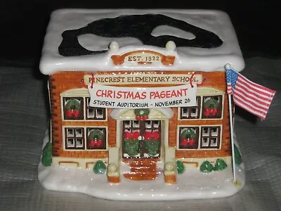 Department 56 Peanuts Gang Christmas Pinecrest Elementary School House IB Snoopy • $95