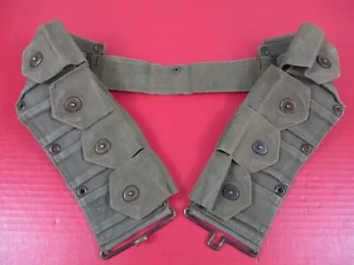 Post-WWII US Army Dismounted M1923 Ammunition Cartridge Belt - M1 Garand - 1951 • $79.99