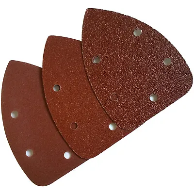 Palm Sander Pads. 6 Detail Mouse Palm Sanding Pads Triangle Sandpaper Sheets • £5.85