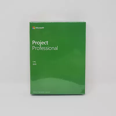 Microsoft Project 2019 Professional Retail Box New Sealed • $47.90