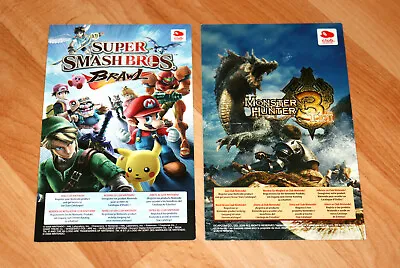 Smash Bros. Brawl Monster Hunter Tri Wii Club Nintendo VIP Flyer AD Point Card • $44.93