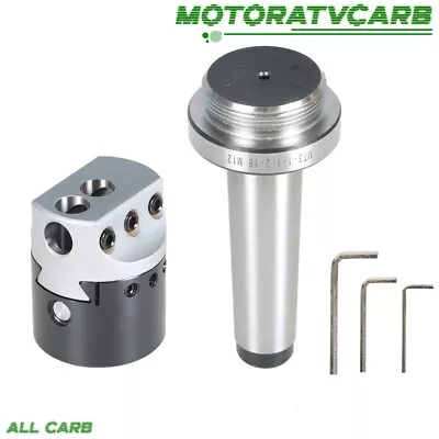 ALL-CARB 2  Boring Bar Head  MT3-M12 Carbon Steel Tipped Hole Milling Holder Set • $40.50