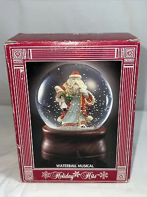 Christmas Decorations Holliday Hits  Musical Water Globe 1993 Vintage  • $28