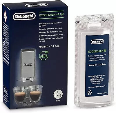 DeLonghi Descaler 100ml - EcoDecalk Espresso Machine Cleaning Solution (DLSC101) • $99