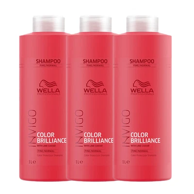 £136.26 • Buy Wella Invigo Color Brilliance Shampoo Capelli Normali/fini 1000ml X3