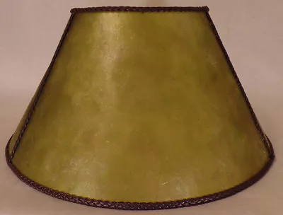 New Craftsmen Green Empire Style Mica Lamp Shade 7 1/2  X 16  X 8  #MS718G • $154.24