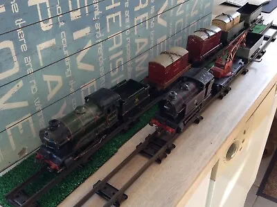 Hornby 0 Gauge Clockwork Locomotives And Rolling Stock • £125