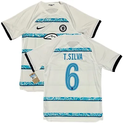 2022/23 Chelsea UCL Away Jersey #6 T. Silva Medium Nike Soccer Cup Version NEW • $99