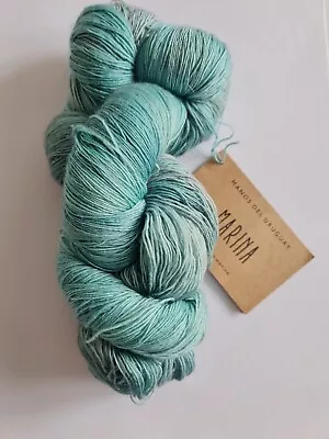 Manos Del Uruguay MARINA Lace Weight Yarn - Seaglass (N0054) - Brand New • £16