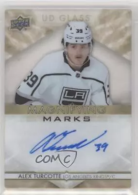 2021-22 Ovation UD Glass Magnifying Marks Gold /35 Alex Turcotte Rookie Auto RC • $57.75