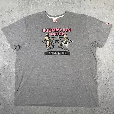 Homage Stone Cold Steve Austin Shirt Mens Size 3XL Gray WWE Bret Hart Wrestling • $23.99