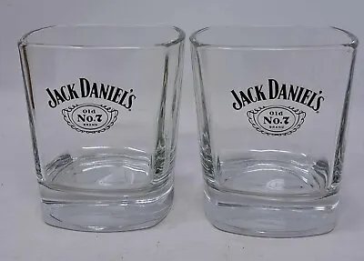 2 X Official Jack Daniel's Old No.7 Brand Lowball Glasses • £12