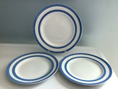 T.G. Green Cornish Ware Judith Onions Blue & White Plates One 10  & Two 9  • $59