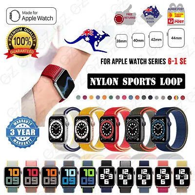 $5.55 • Buy Nylon Woven For Apple Watch Series 6 5 4 3 2 SE IWatch Band Strap 3840mm 4244mm