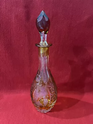 Vintage Nachtmann Traube Amber To Clear Decanter With Decanter A1866 • $120