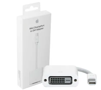 Genuine Apple Mini Display Port To DVI Adaptor A1305 MB570Z/B MacBook Pro/Air A+ • £5.99