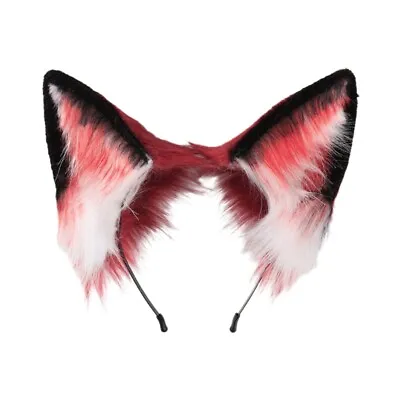 Foxes Ears And Tail Set Furry Foxes Ear Headband Tail Halloween Cosplay Costume • $24.07