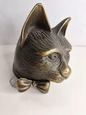 $20 • Buy Vintage 1996 Andrea Sadek Tin Chi Cat  Lamp Replacement Head Finial