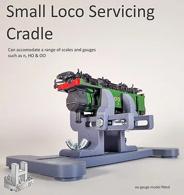 Model Railway Loco Servicing Cradle SMALL Adjustable Train Berth Stand 00 H0 N • £18.99