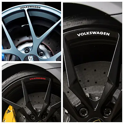 8 VOLKSWAGEN VW Rim Wheel Alloy Decals Stickers Polo Golf Tdi Bora Jetta GTI GTD • $11.95