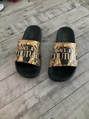 Versace Jeans Couture Pool Slides NWOB 39 • $65