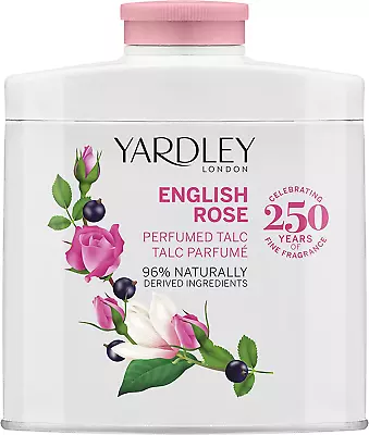 Yardley London English Rose Perfumed Talc 50gm - Brand New • £7.93