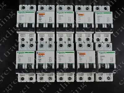 Merlin Gerin Schneider Multi 9 MCB Circuit Breaker Double Pole 2P 2 Pole NEW • £14.95