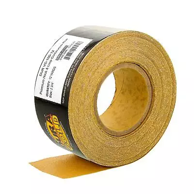 Dura-Gold 100 Grit Gold Longboard Sandpaper Roll 2-3/4  Wide 12yds Hook & Loop • $19.99