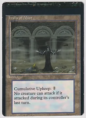 MTG 1X Halls Of Mist X1 Miscut Error Misprint (Ice Age) Magic - Reserved List • $59.95