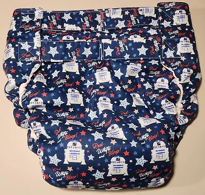 Dependeco All In One Cloth Adult Diaper S/M/L/XL  (star Wars R2-D2) • $39.99