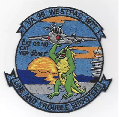 $29.99 • Buy 4.5  Navy Va-95e Attack Squadron Ninety Five Westpac 1977 Embroidered Patch