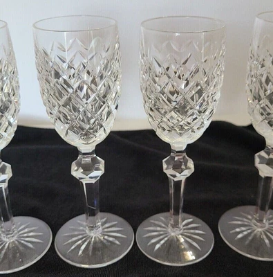$110 • Buy WATERFORD Crystal POWERSCOURT Aperitif Or CORDIAL 4 5/8  Glass Set Of 4