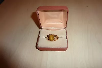 Men's Tiger's Eye Stone Ring Band - Size 12 • $19.99