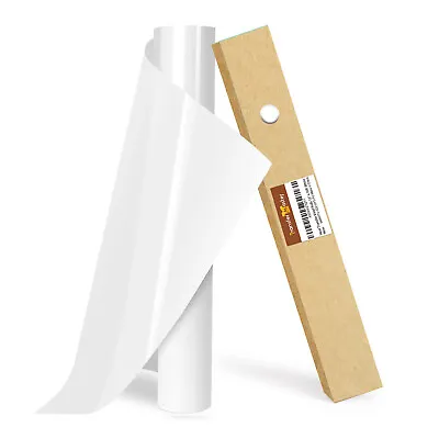 HTV Heat Transfer White Vinyl Roll PU 12 X 10-40FT Iron-on Vinyl T-shirt Cricut • $25.99